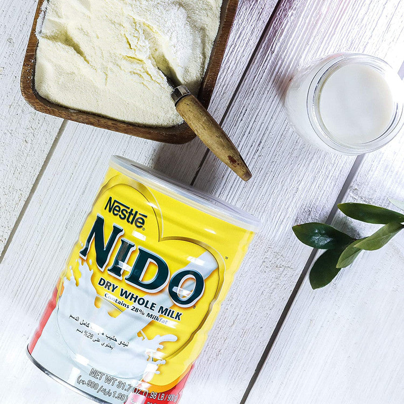 NIDO Nestlé Lait en poudre instantané entier riche en calcium et en protéines - 900 g