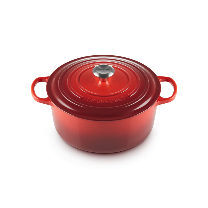 Le Creuset Rôtissoire Signature Ronde 24 cm Rouge cerise