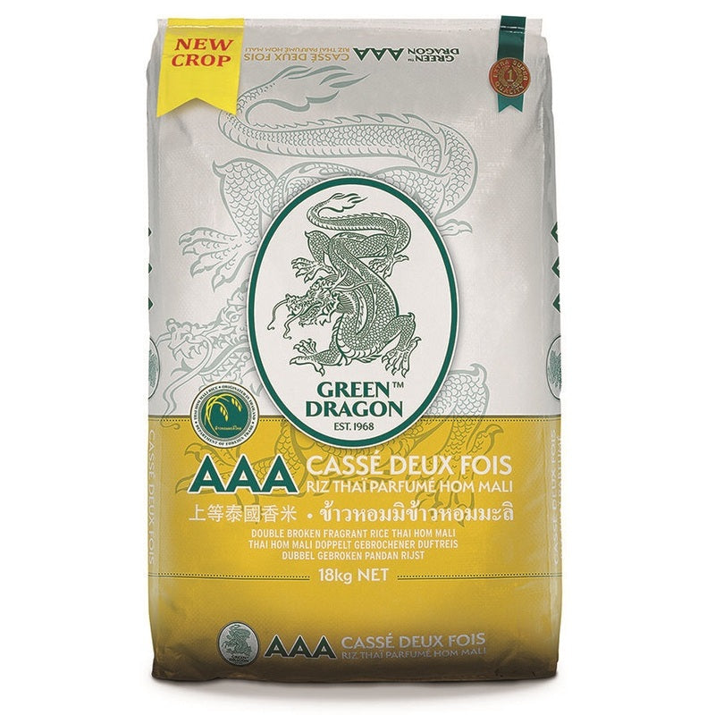 Green Dragon Riz Parfumé Thaï Double Brisure 18 kg