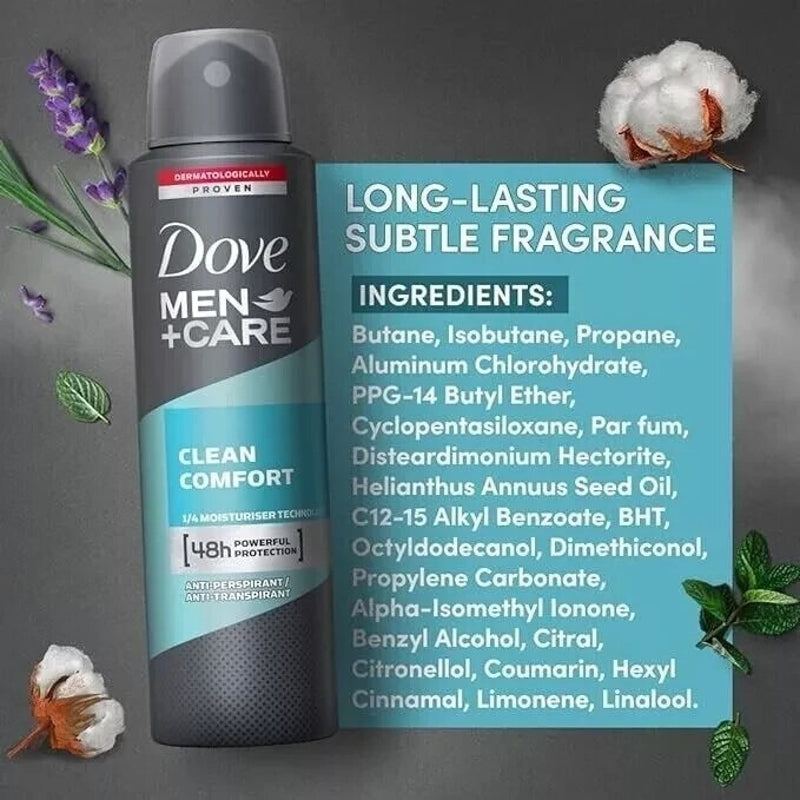 Dove Men Care Clean Comfort Déodorant Spray 150 ml
