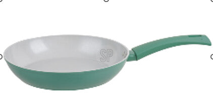 Poêle en aluminium - Vert - Diamètre 28 cm