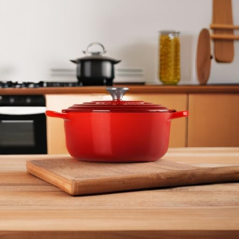Le Creuset Signature Cocotte ronde rouge cerise - 20 cm