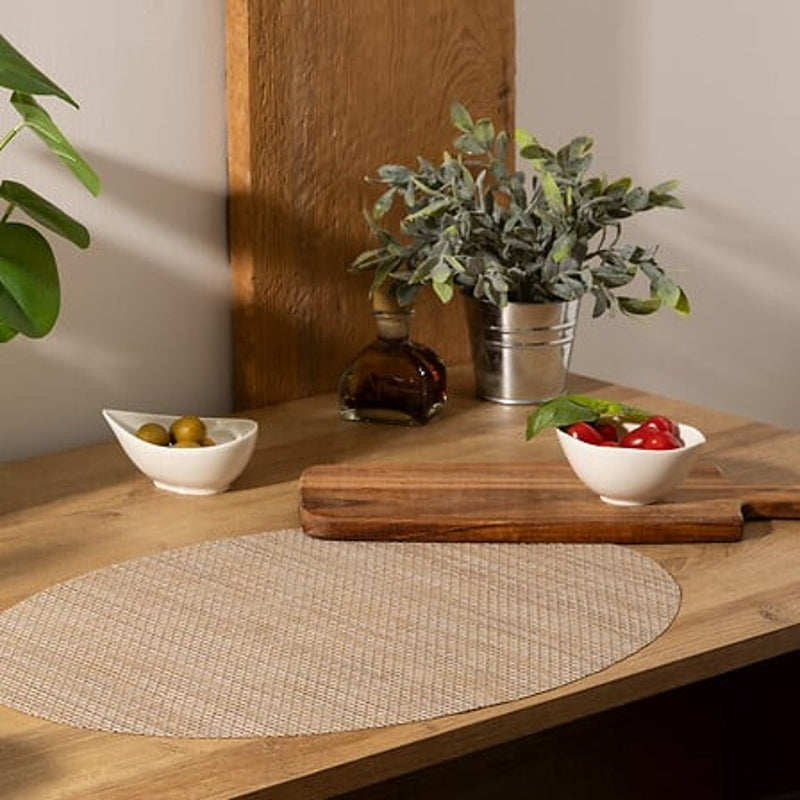 Secret de Gourmet Maoli Set de table en tissu marron naturel - 48 x 35 cm