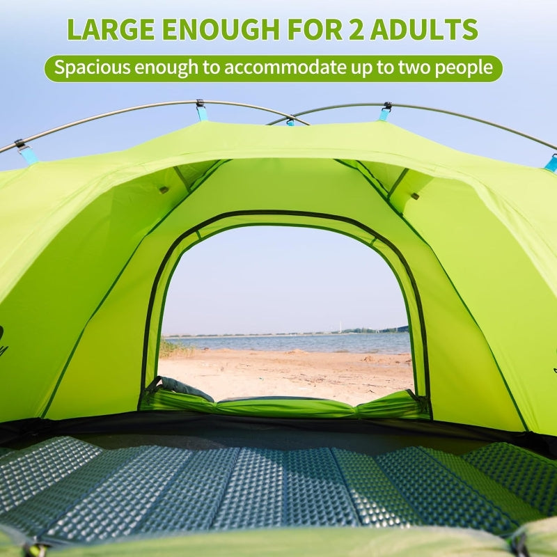 NatureHike Tente Camping P-Série 4 Saisons 2 Personnes Ultraléger Anti-UV
