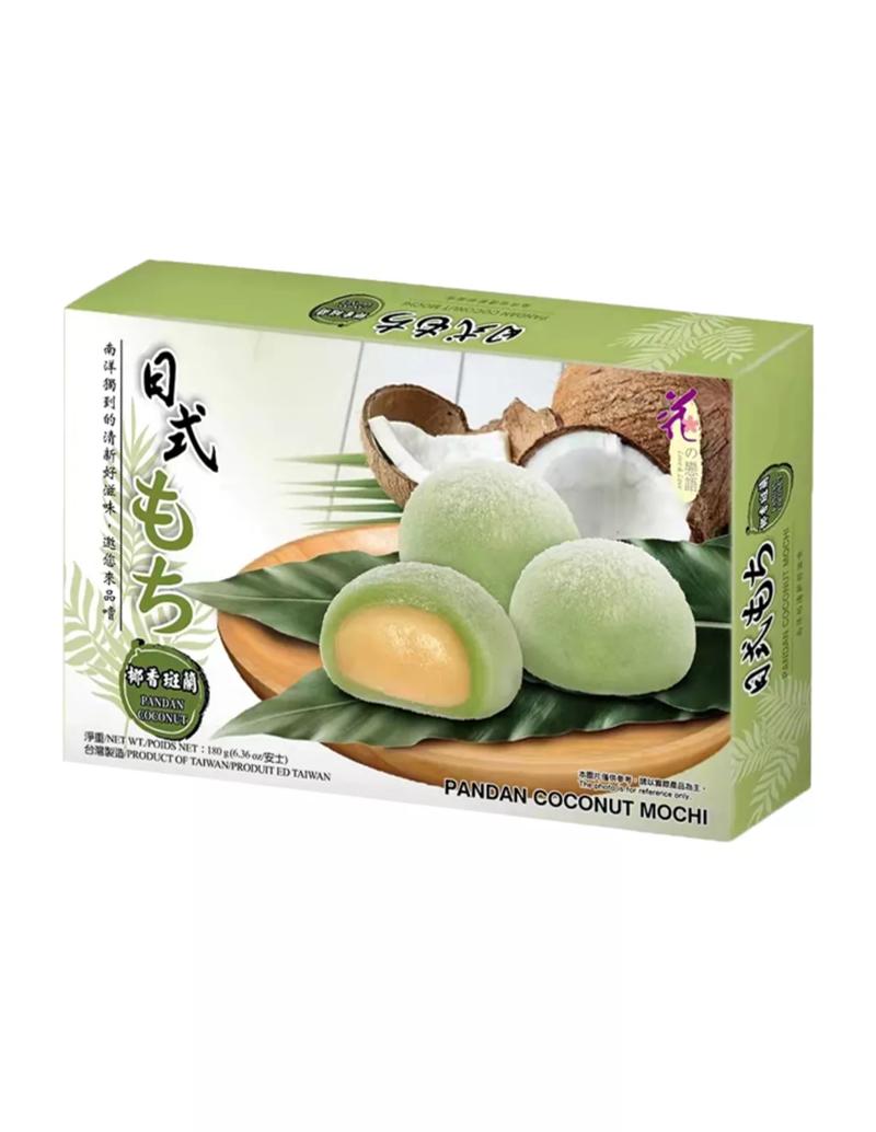Love & Love Mochi Style Japonais Saveur Pandan et Noix de Coco 180 g