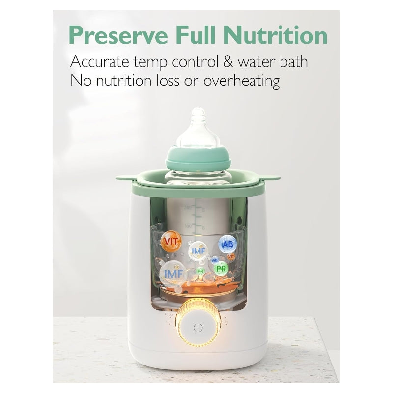 Momcozy Chauffe-biberon pour lait maternel et lait infantile, rétention maximale des nutriments, chauffage rapide, veilleuse, fonctionnement à un bouton, cadeaux pour maman