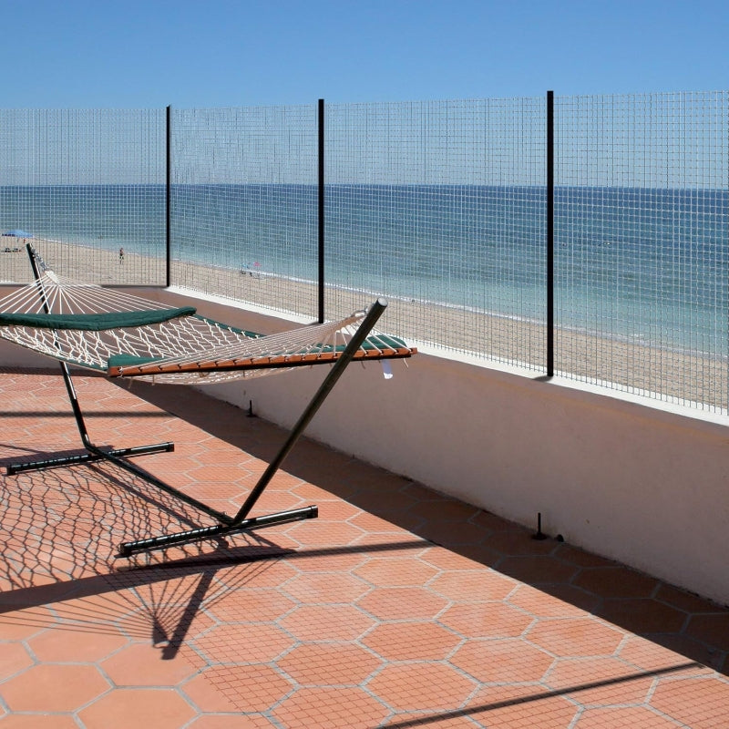 Tenax Millennium Filet de clôture argent 1 x 25 m résistant aux UV et aux chocs