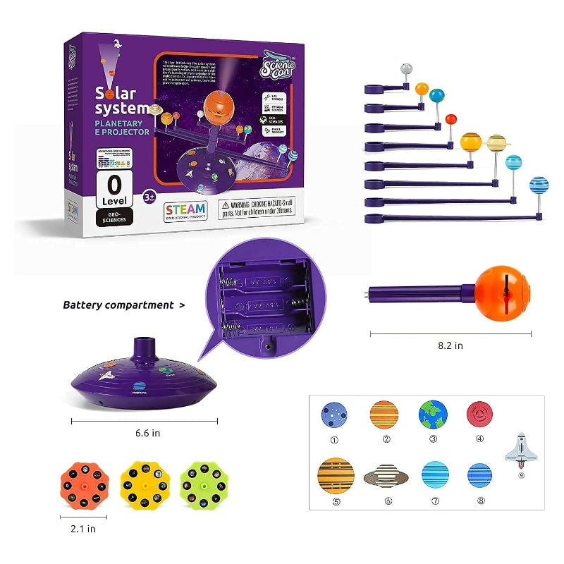 Science Can Ensemble jouet modèle du système solaire pour enfants avec projection parlante à partir de 3 ans Soldes du Nouvel An Meilleures idées cadeaux