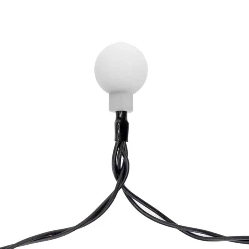 Aigostar Guirlande lumineuse solaire LED, boules laiteuses RGB 10 m