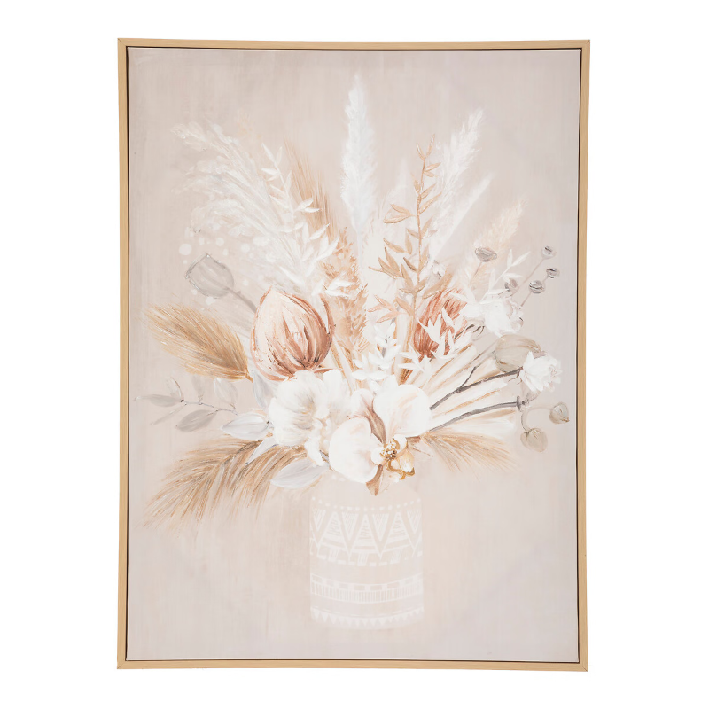 Atmosphera Toile Peinte Tida Encadrée 50 x 70 c