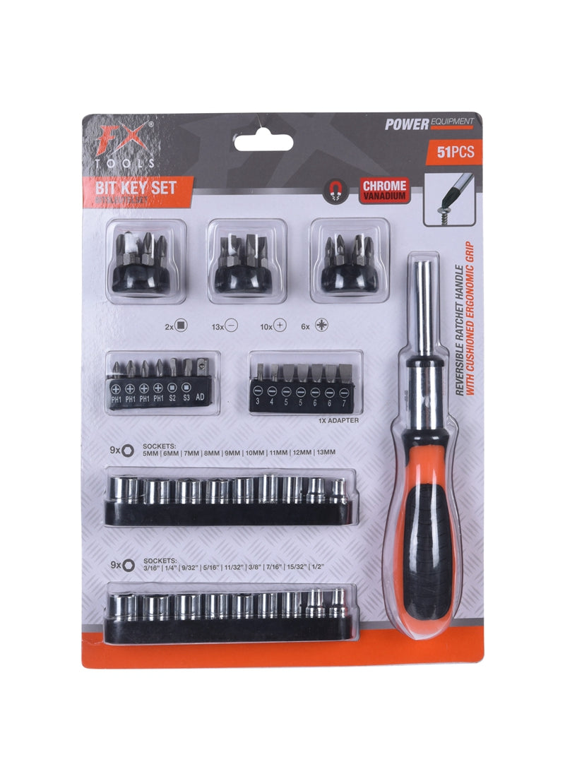 FX Tools Coffret de clés à douilles - 51 pièces