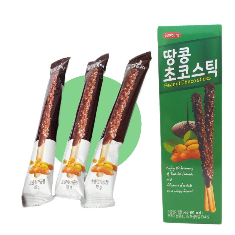 Sunyoung Barre chocolatée croquante aux cacahuètes 54 g