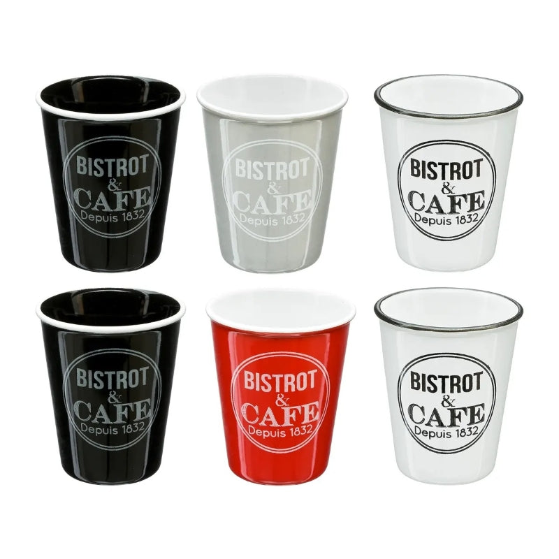Secret de Gourmet Coffret cadeau bistrot 10cl 6 tasses