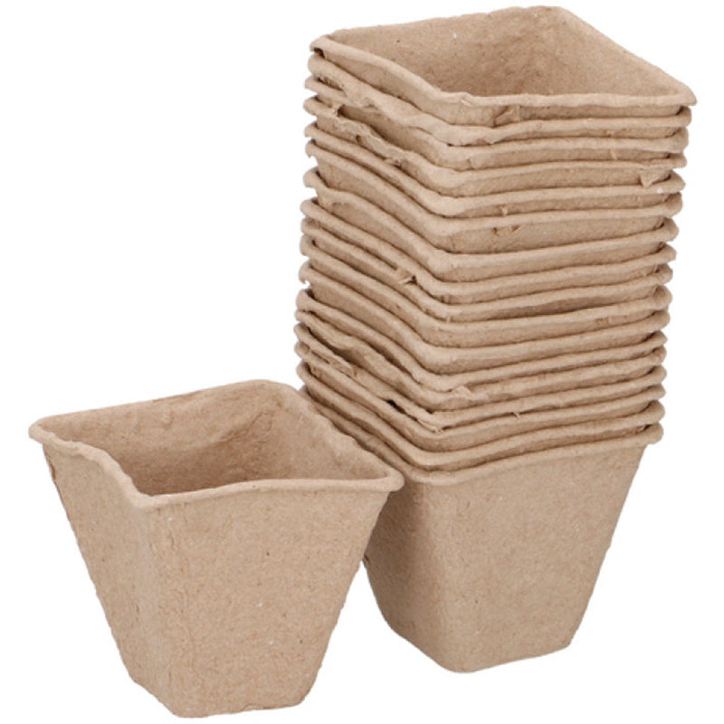 Kinzo Garden Lot de 18 pots de culture en fibre biodégradables