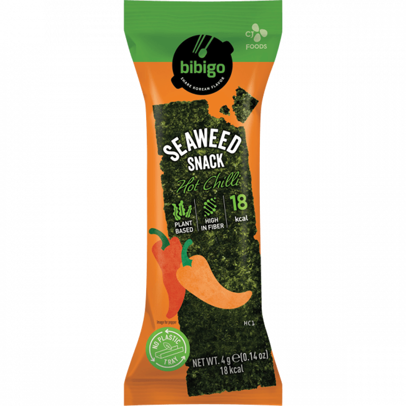 bibigo Snack d'algues Piment fort 4 g