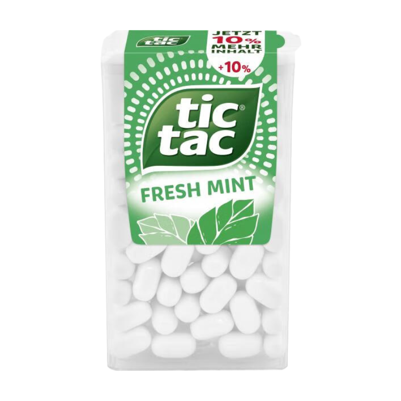 TIC TAC Bonbons Menthe 110 pastilles 54g