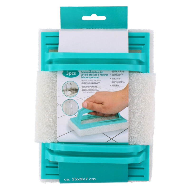Lot de 3 brosses à récurer