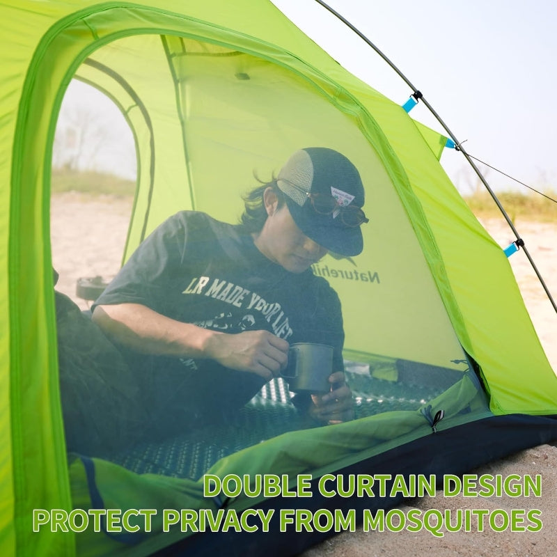 NatureHike Tente Camping P-Série 4 Saisons 2 Personnes Ultraléger Anti-UV