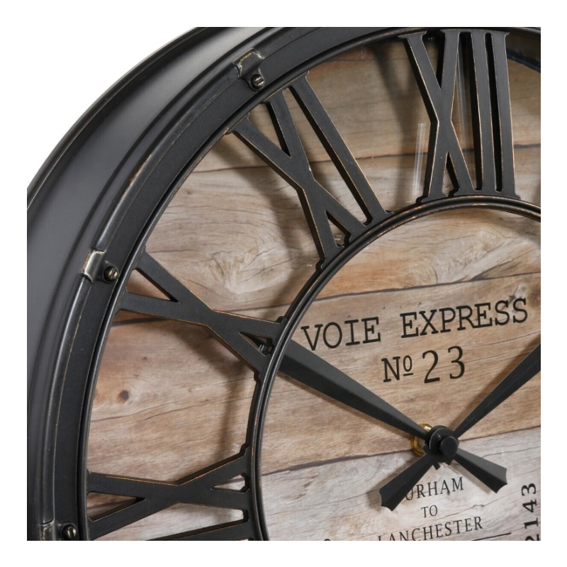 Atmosphera Enzo Horloge rétro - diamètre 39 x 7 cm
