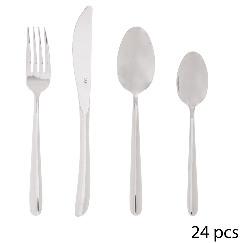 Secret de Gourmet Orba Set de couverts en acier inoxydable - 24 pièces