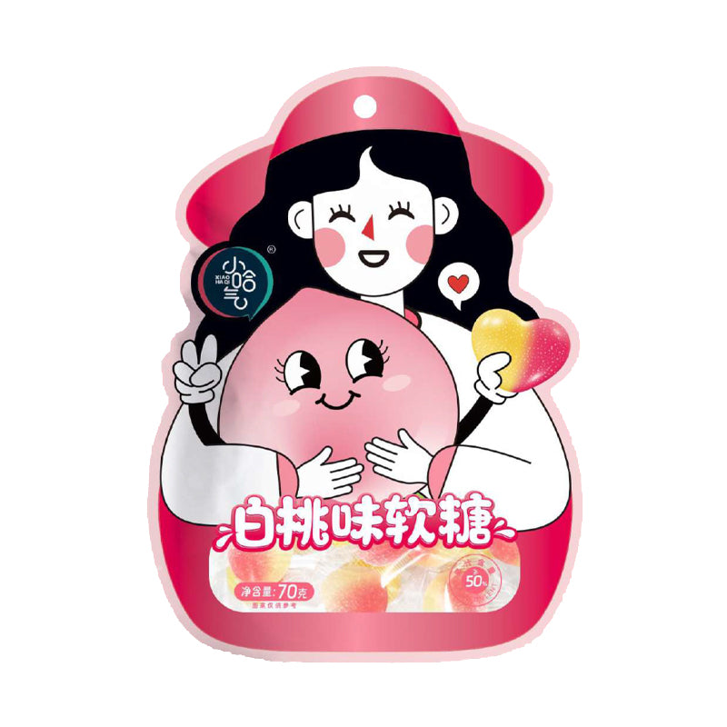 Xiaohaqi Xiao Haqi Weingummi Weißer Pfirsich 70g (mit Aufhängehaken)
