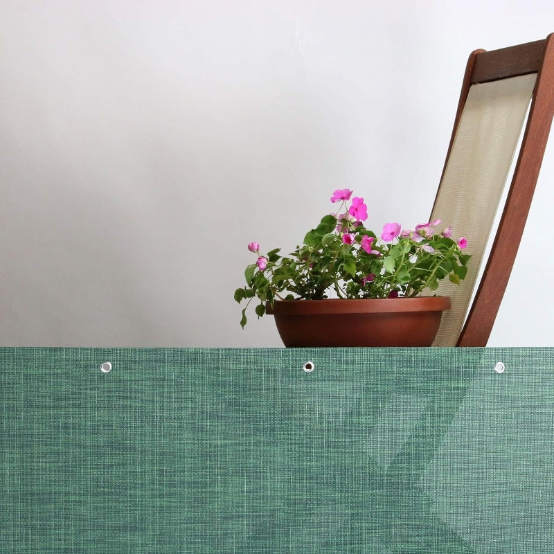Tenax Texstyle Vert intégral 1,00 x 5 m Brise-vue en Textilene avec œillets, jardins/patios/clôtures