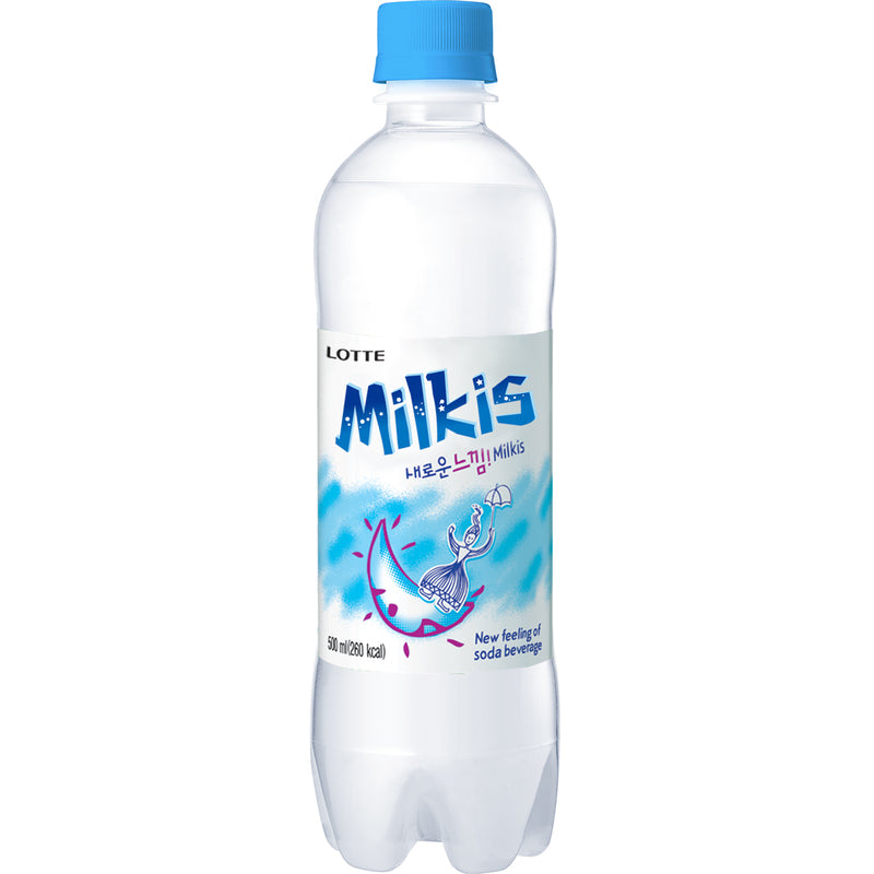 LOTTE MILKIS Boisson gazeuse lactée au yaourt - 500 ml