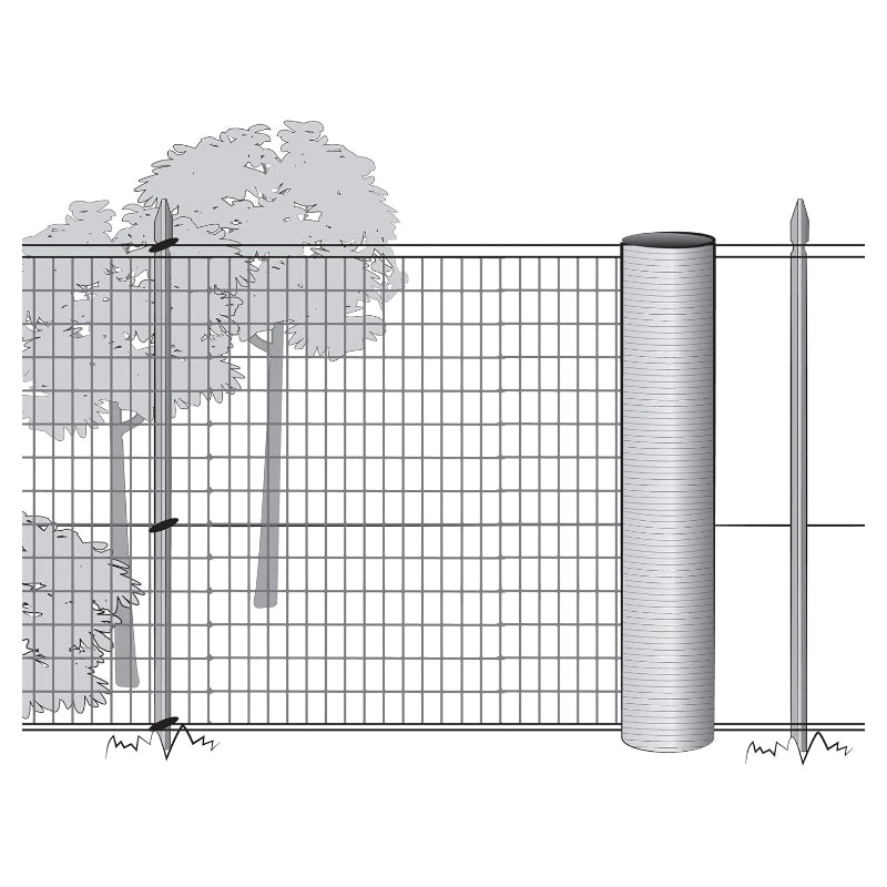 TENAX MILLENNIUM Filet en plastique aussi résistant que le métal, pour clôtures résidentielles et permanentes argenté - 1 x 10 m