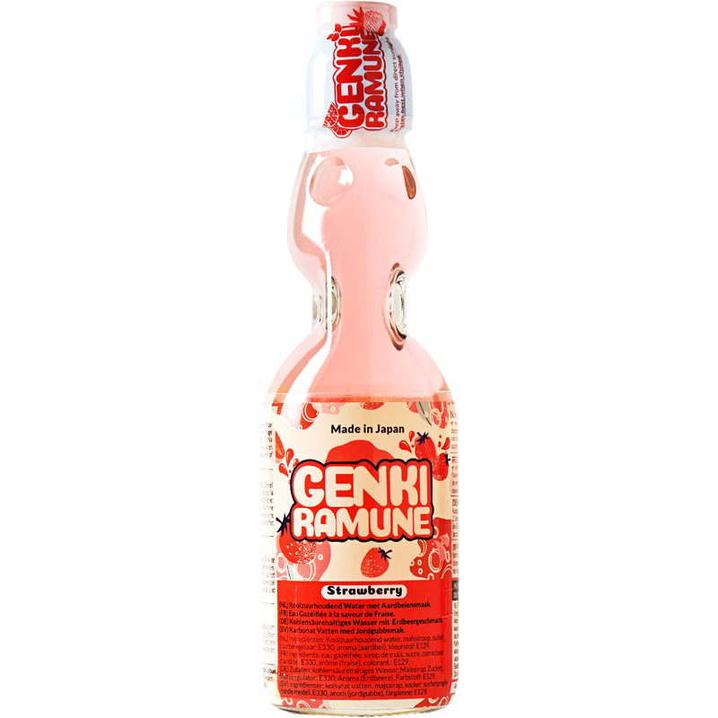 Genki Ramune Boisson à la fraise 200 ml