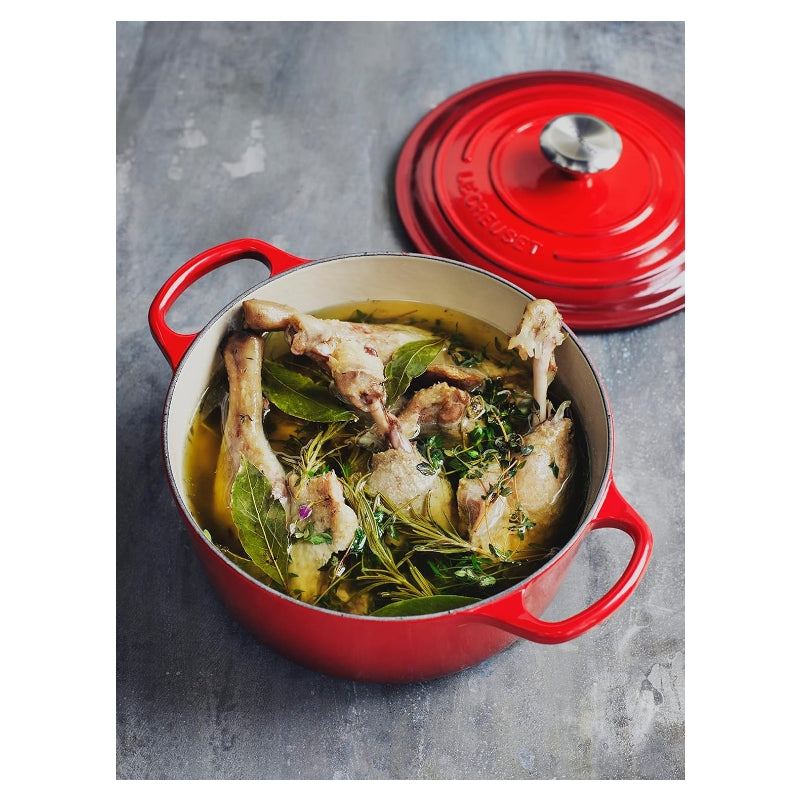 Le Creuset Cocotte ronde en fonte émaillée cerise - 28 cm
