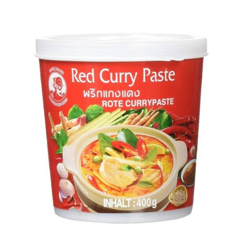 Cock Brand Pâte de curry rouge thaï 400 g