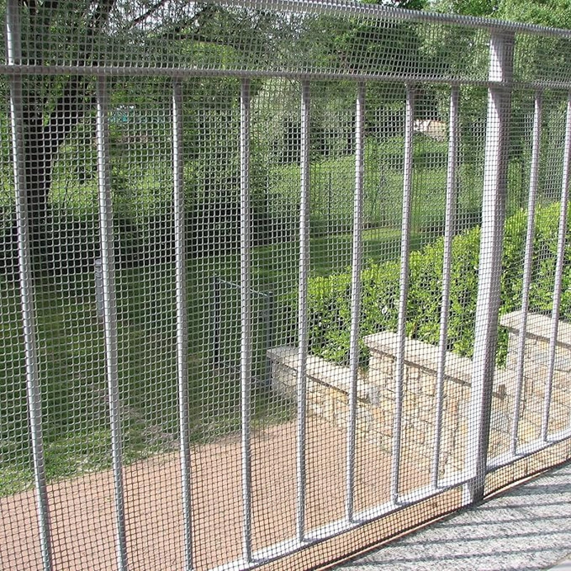 Tenax Quadra 10 Grillage en plastique Argent 1 x 30 m pour protection de portail et clôture