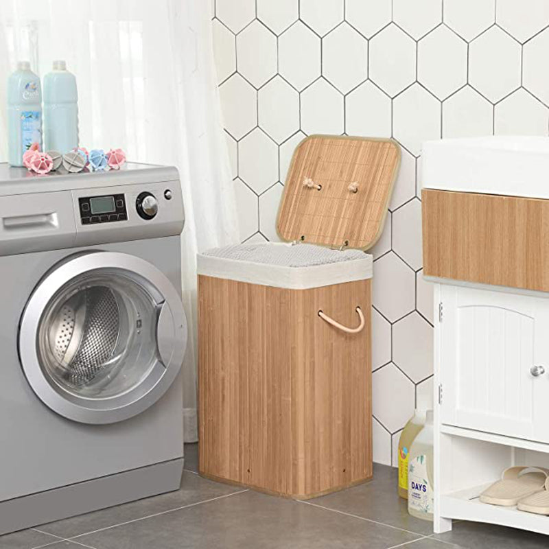 JOYFURNOS Panier à linge avec couvercle, 72 L