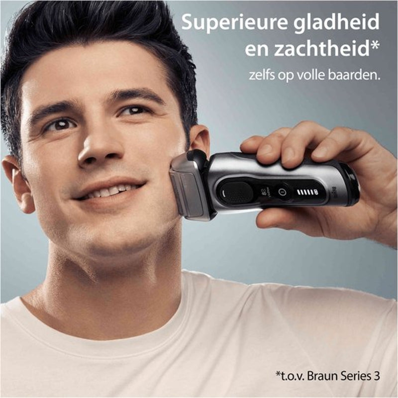 Braun Series 8 8517s - Rasoir Électrique Wet & Dry avec Socle de Charge - Argen