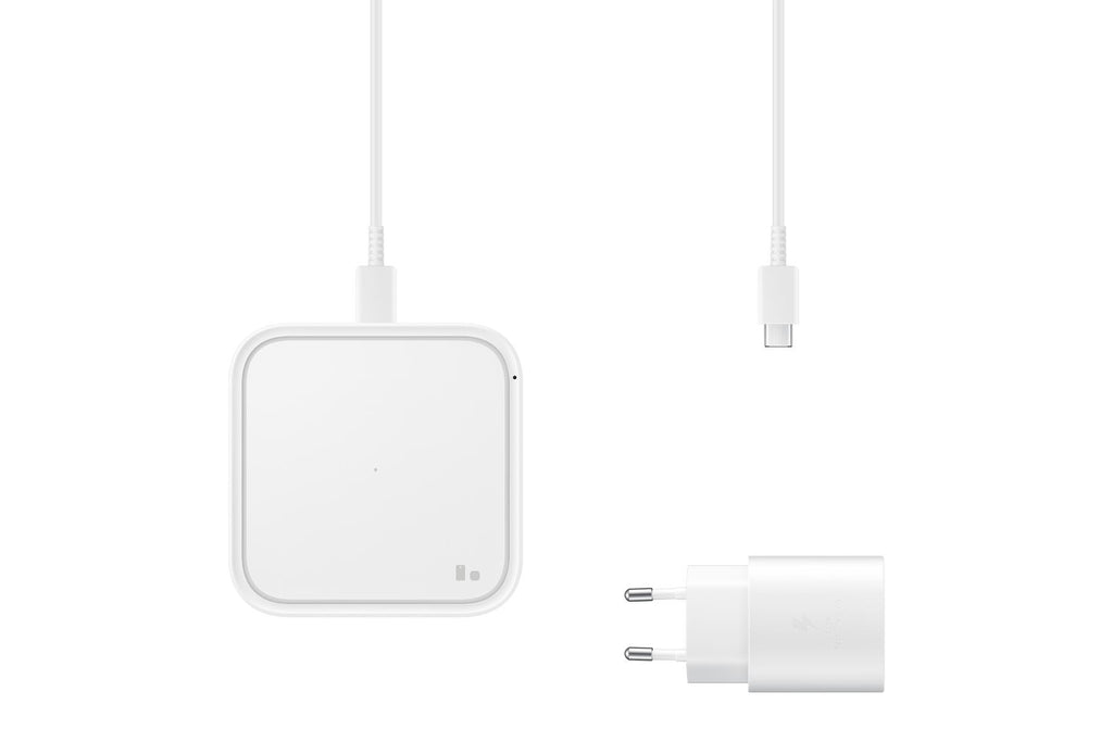 Samsung Chargeur à induction plat, Charge 15 W, Blanc