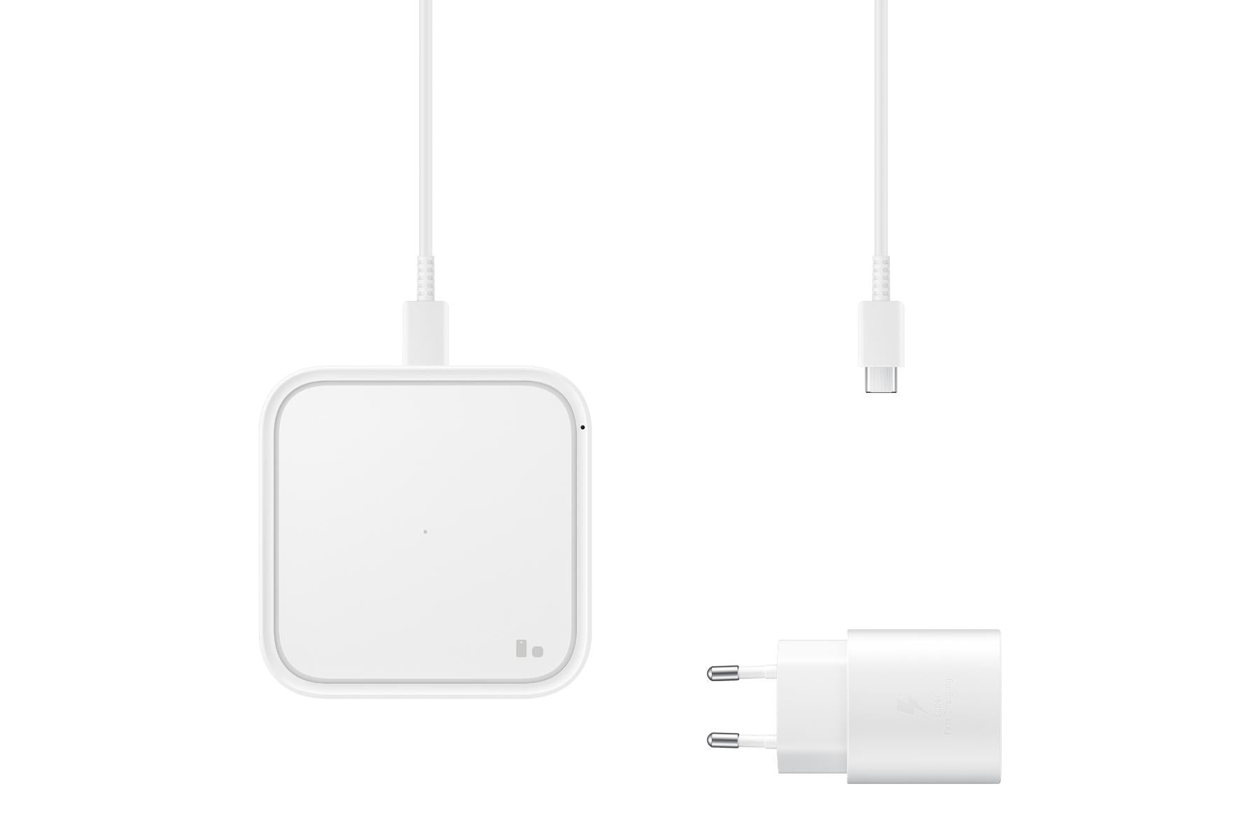 Samsung Chargeur à induction plat, Charge 15 W, Blanc