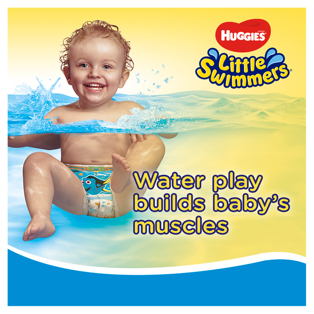 Huggies Couches nageurs, culottes de bain, Taille 5-6 (12-18 kg), Pack de 11