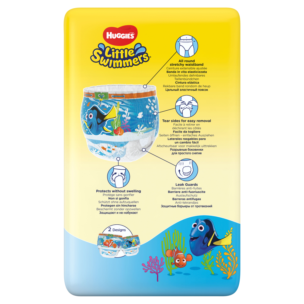 Huggies Couches nageurs, culottes de bain, Taille 5-6 (12-18 kg), Pack de 11