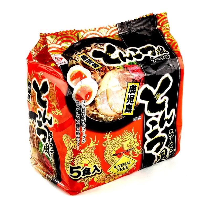 Higashimaru nouilles ramen saveur tonkotsu, 5 portions, 392,5 g