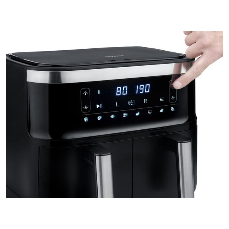 Severin FR 2453, friteuse à air XXL - double cuve, 2 x 3,8 L, pour frites 1,3 kg
