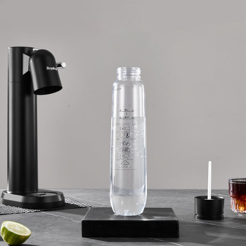 Royalstar Machine à eau pétillante avec bouchon de décompression à double couche et échappement sécurisé - 1 000 ml
