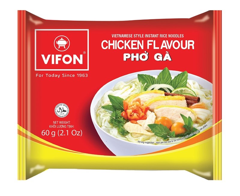 Vifon Nouilles instantanées Pho Ga saveur poulet - 60 g