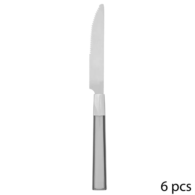 Secret de Gourmet Tamaris Lot de 24 couverts en plastique gris