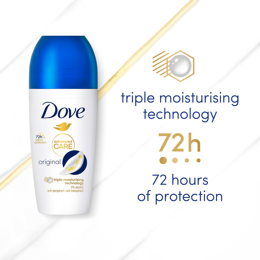 Dove Advanced Care Déodorant Anti-transpirant Roll-On Original 50 ml