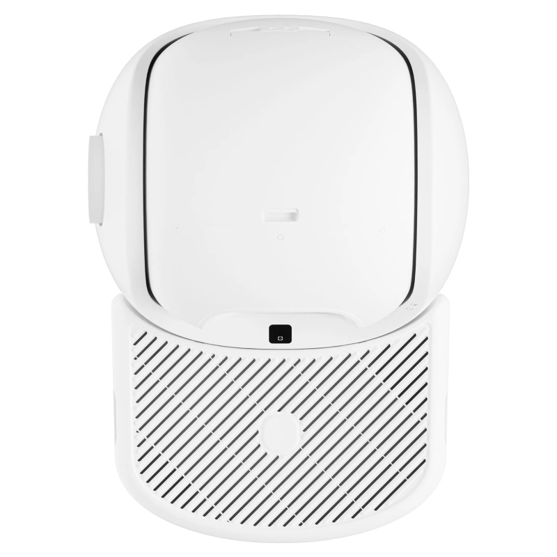 CATLINK Tapis de litière intelligent pour chat, Blanc – Capture la litière sur les griffes, Range le sac à litière, la pelle et autres accessoires, 543 mm (L) x 402 mm (l) x 106 mm (H)