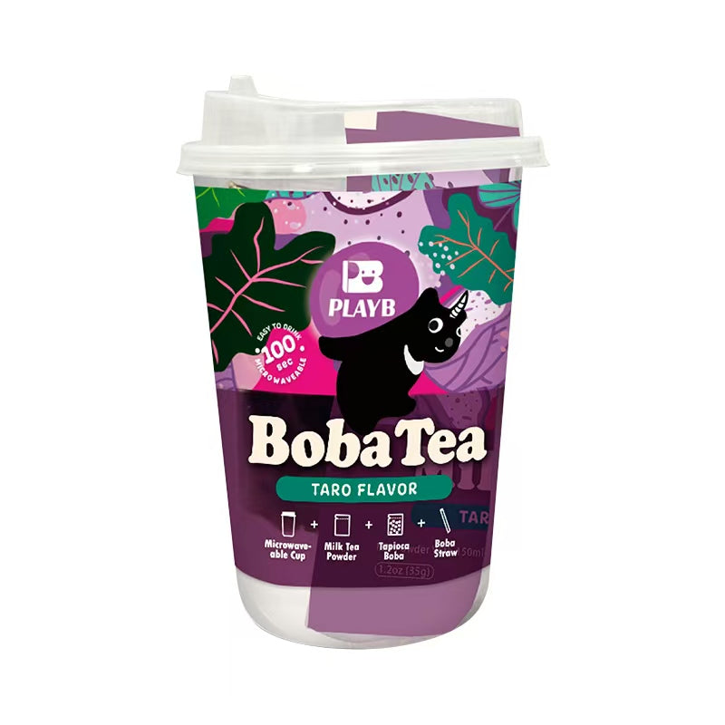 JENI PLAYB Boba tea en gobelets saveur taro - Lot de 6 x 85 g