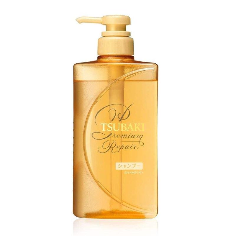 TSUBAKI Éclat Soie Dorée Shampooing Traitement Capillaire Nourrissant 490 ml