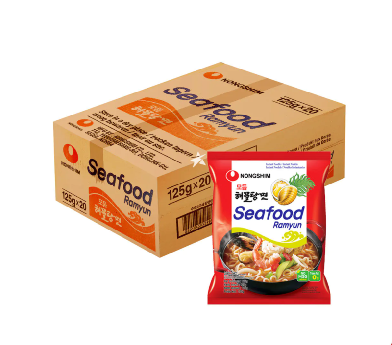 Nongshim Hamultang Ramyun Nouilles instantanées saveur fruits de mer - 20 x 125 g