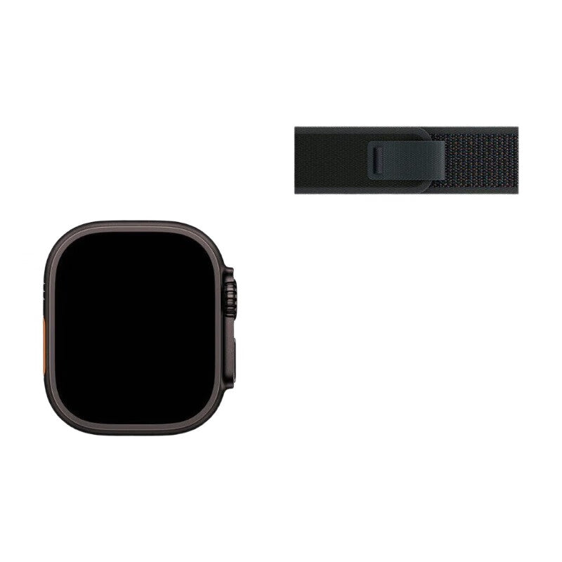 Apple Watch Ultra 2 Montre connectée avec boitier titane noir et bracelet trail noir - Taille M/L