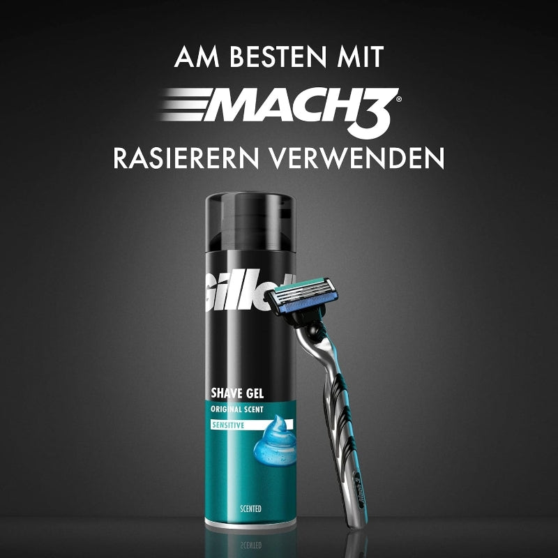 Gillette Gel À Raser Classic Peau Sensible 200 ml